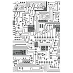 Simon Says Stamp! Tim Holtz Sizzix CIRCUIT 3D Texture Fades Embossing Folder 665372