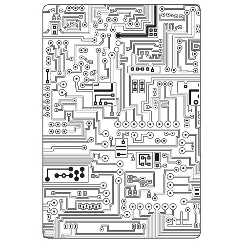 Simon Says Stamp! Tim Holtz Sizzix CIRCUIT 3D Texture Fades Embossing Folder 665372