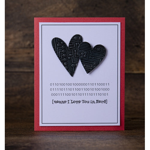 Simon Says Stamp! Tim Holtz Sizzix CIRCUIT 3D Texture Fades Embossing Folder 665372