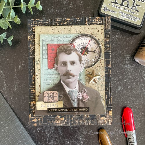 Simon Says Stamp! Tim Holtz Sizzix CIRCUIT 3D Texture Fades Embossing Folder 665372 | color-code:ALT7