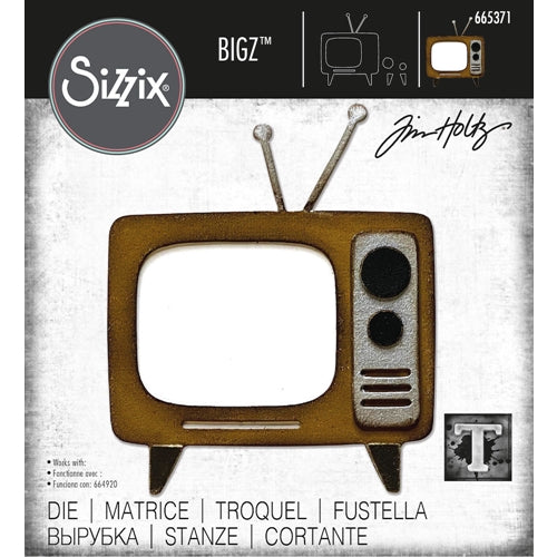 Simon Says Stamp! Tim Holtz Sizzix RETRO TV Bigz Die 665371