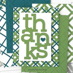 Simon Says Stamp! Concord & 9th PLAID CARD FRONT THIN Die 11065