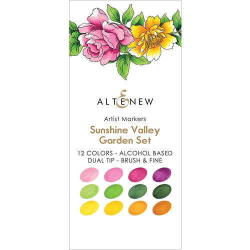 Altenew - Artist Markers - Set F - Sunshine Valley Garden