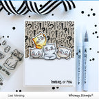 Simon Says Stamp! Whimsy Stamps THINKING OF MEW Clear Stamps CWSD368*