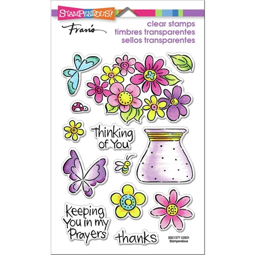 Simon Says Stamp! Stampendous Clear Stamps POP BOUQUET ssc1377*