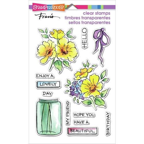 Simon Says Stamp! Stampendous Clear Stamps LOVELY FLOWERS ssc2010*