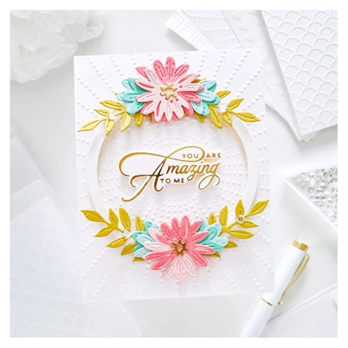 Simon Says Stamp! SES 021 Spellbinders Embossing Folder SUN RAYS