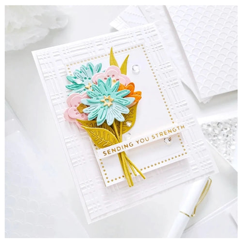 Simon Says Stamp! SES 018 Spellbinders Embossing Folder PLAID COMPANY