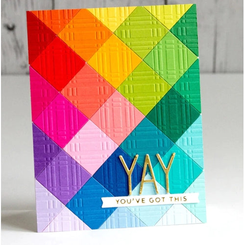 Simon Says Stamp! SES 018 Spellbinders Embossing Folder PLAID COMPANY