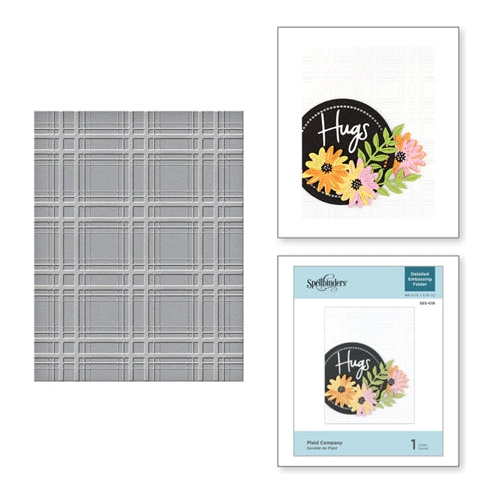 Simon Says Stamp! SES 018 Spellbinders Embossing Folder PLAID COMPANY