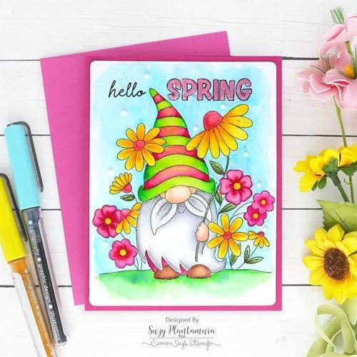 Simon Says Stamp! Simon Says Stamp Suzy's SPRING GNOMES Watercolor Prints sz0321sg | color-code:ALT0