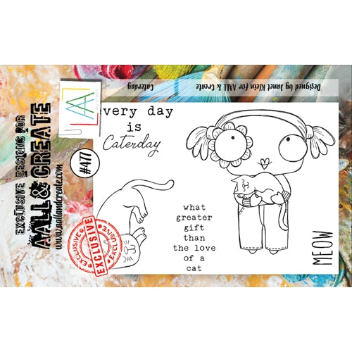 Simon Says Stamp! AALL & Create CATERDAY A7 Clear Stamp Set aall477