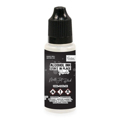 Simon Says Stamp! Couture Creations JET BLACK Alcohol Ink Pad Reinker co728199*