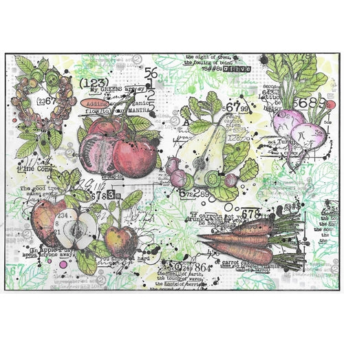 Simon Says Stamp! AALL & Create BASIC FRUITS A5 Clear Stamp Set aall450