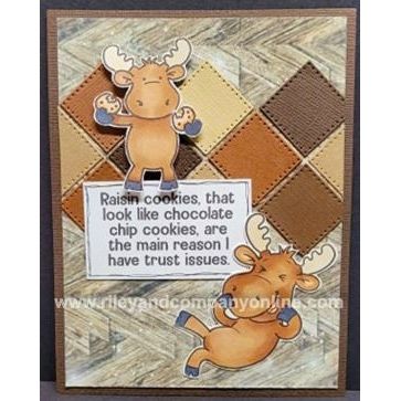 Simon Says Stamp! Riley And Company Funny Bones TRUST ISSUES Cling Rubber Stamp RWD 897