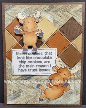 Simon Says Stamp! Riley And Company Funny Bones TRUST ISSUES Cling Rubber Stamp RWD 897