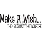 Simon Says Stamp! Riley And Company Funny Bones MAKE A WISH Cling Rubber Stamp RWD 901