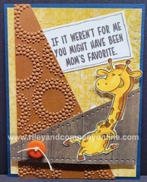 Simon Says Stamp! Riley And Company Funny Bones IF IT WEREN'T FOR ME Cling Rubber Stamp RWD 888