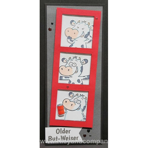 Simon Says Stamp! Riley And Company Funny Bones GIGGLING COW Cling Rubber Stamp RLY328