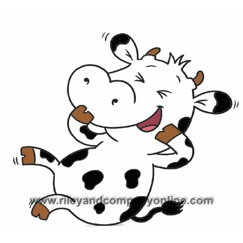 Simon Says Stamp! Riley And Company Funny Bones GIGGLING COW Cling Rubber Stamp RLY328