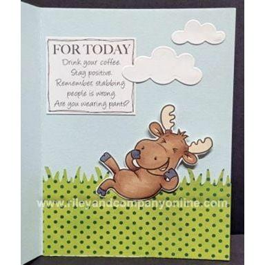 Simon Says Stamp! Riley And Company Funny Bones FOR TODAY Cling Rubber Stamp RWD 887
