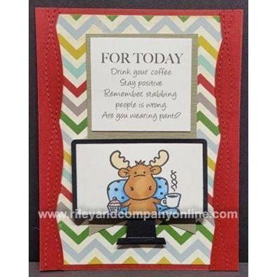 Simon Says Stamp! Riley And Company Funny Bones FOR TODAY Cling Rubber Stamp RWD 887
