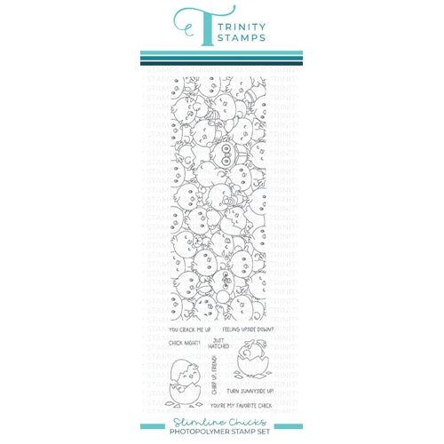 Simon Says Stamp! Trinity Stamps SLIMLINE CHICKS Clear Stamp Set tps112*