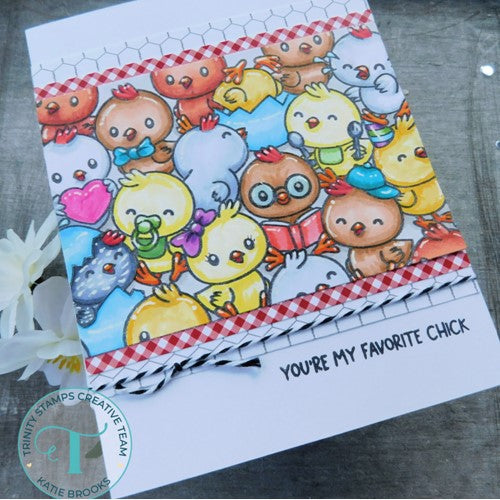 Simon Says Stamp! Trinity Stamps SLIMLINE CHICKS Clear Stamp Set tps112* | color-code:ALT01