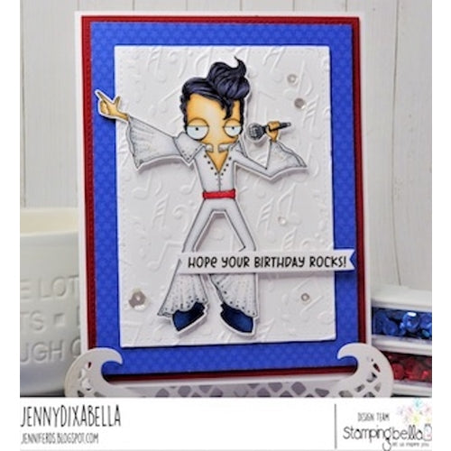 Simon Says Stamp! Stamping Bella Cling Stamps ODDBALL ELVIS eb1012