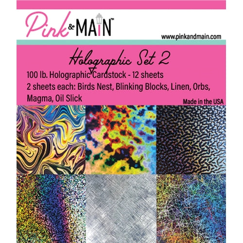 Pink and Main HOLOGRAPHIC CARDSTOCK Set 2 PMP047