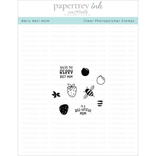 Simon Says Stamp! Papertrey Ink BERRY BEST MOM Clear Stamps 1272*