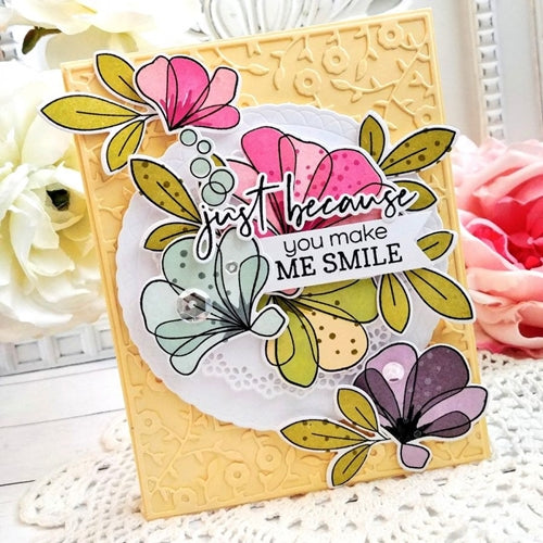 Simon Says Stamp! Papertrey Ink PROMINENT PETALS Clear Stamps 1270
