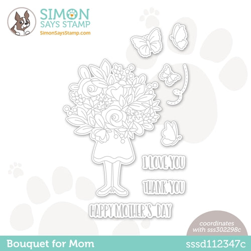 Simon Says Stamp! Simon Says Stamp BOUQUET FOR MOM Wafer Dies sssd112347c *