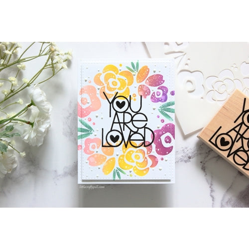 Simon Says Stamp! Simon Says Stamp Stencil PAINTED FLOWERS WREATH ssst121529 | color-code:ALT92