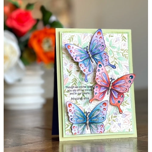 Simon Says Stamp! Simon Says Cling Stamp HEART FLOWERS BACKGROUND sss102281 | color-code:ALT1