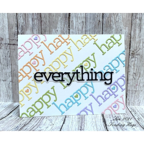 Simon Says Stamp! CZ Design Wafer Dies HAPPY EVERYTHING czd133 | color-code:ALT7