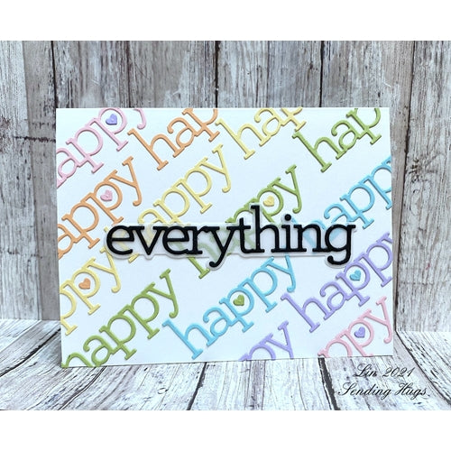 Simon Says Stamp! CZ Design Wafer Dies HAPPY EVERYTHING czd133 | color-code:ALT7