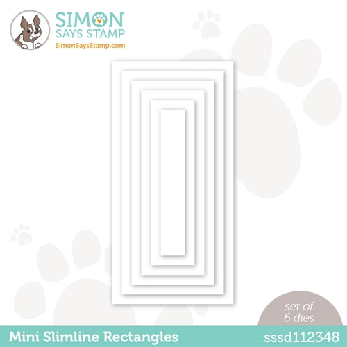 Simon Says Stamp! Simon Says Stamp MINI SLIMLINE RECTANGLES Wafer Dies sssd112348
