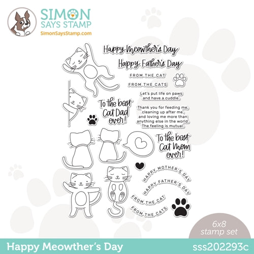Simon Says Stamp! Simon Says Clear Stamps HAPPY MEOWTHERS DAY sss202293c *