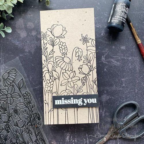 Simon Says Stamp! Simon Says Clear Stamps FLORAL GARDEN sss202304 | color-code:ALT91