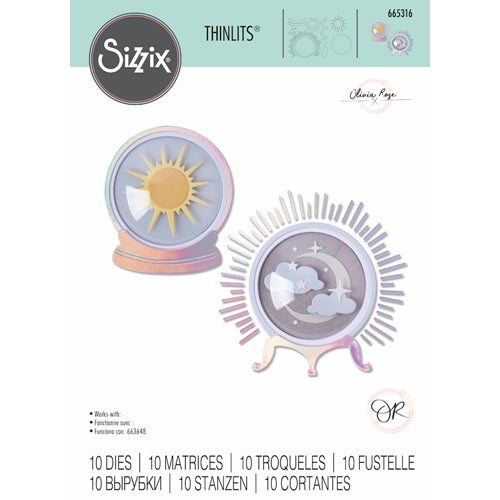 Simon Says Stamp! Sizzix CRYSTAL BALL Thinlits Dies 665316*