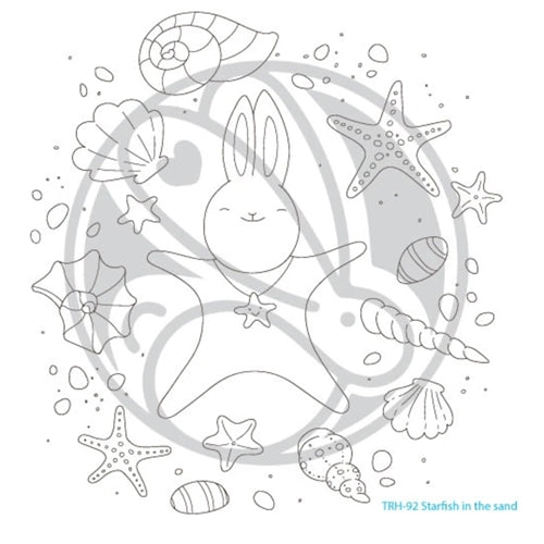 Simon Says Stamp! The Rabbit Hole Designs STARFISH IN THE SAND Clear Stamps TRH 92*