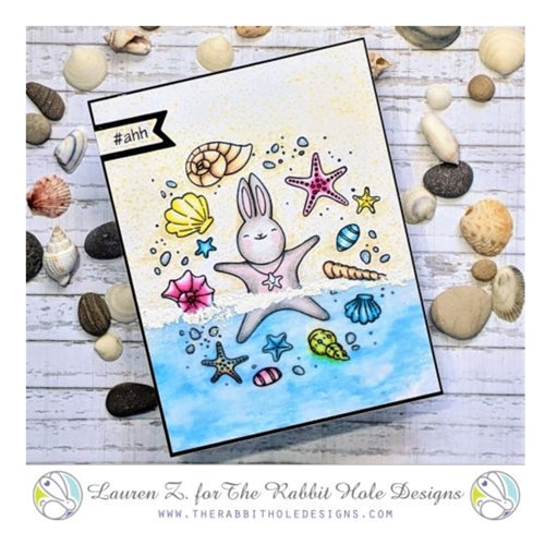 Simon Says Stamp! The Rabbit Hole Designs STARFISH IN THE SAND Clear Stamps TRH 92*