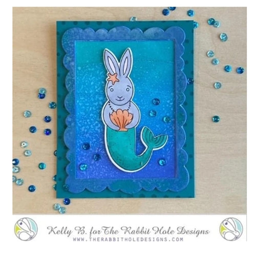 Simon Says Stamp! The Rabbit Hole Designs HARLEY MERBUNNY Clear Stamps TRH 93*