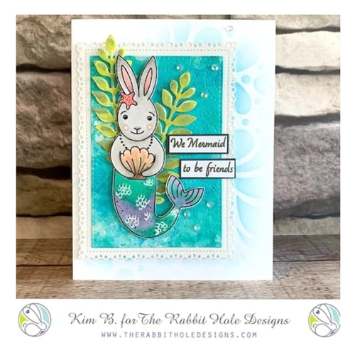 Simon Says Stamp! The Rabbit Hole Designs HARLEY MERBUNNY Clear Stamps TRH 93*