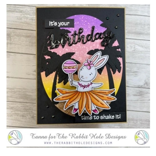 Simon Says Stamp! The Rabbit Hole Designs TROPICAL STATE OF MIND Clear Stamps TRH 94*