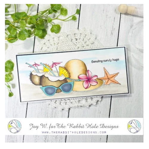 Simon Says Stamp! The Rabbit Hole Designs BEACHIN Clear Stamps TRH 90*