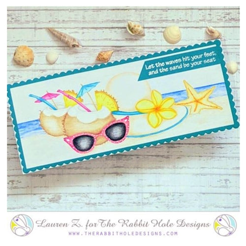 Simon Says Stamp! The Rabbit Hole Designs BEACHIN Clear Stamps TRH 90*