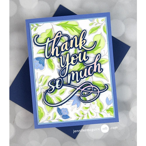 Simon Says Stamp! PinkFresh Studio THANK YOU SO MUCH Hot Foil Plate 109421 | color-code:ALT0
