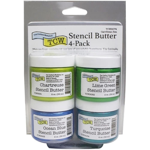 Simon Says Stamp! The Crafter's Workshop CARRIBEAN Stencil Butter Set tcw9074